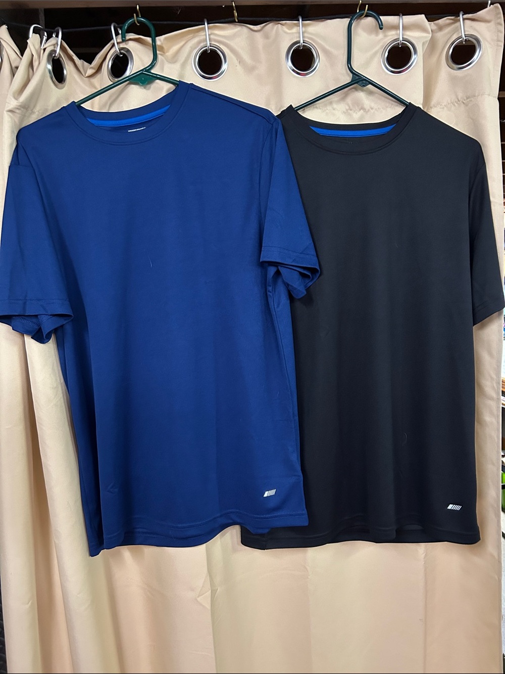 Amazon Essentials bundle: Short Sleeve Crew Neck Tee in Blue and Black. NWOT